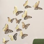 پروانه سه بعدی آماتیس مدل گل بسته 20 عددی
