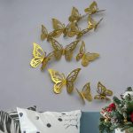 دکوری آماتیس مدل پروانه سه بعدی بسته 12 عددی