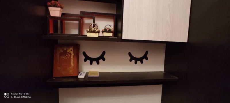 استیکر چوبی آماتیس طرح پلک مناسب تزیین اتاق کودک و اتاق خواب