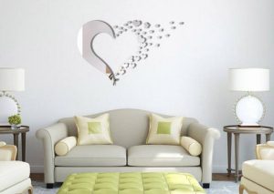 آینه پلکسی گلس مدل قلب کد 06