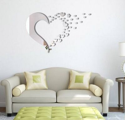 آینه پلکسی گلس مدل قلب کد 06