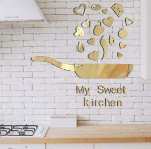 آینه دکوری آماتیس طرح آشپزخانه