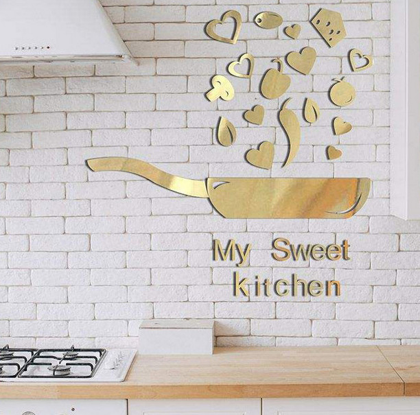 آینه دکوری آماتیس طرح آشپزخانه