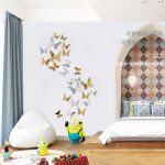 دکوری آماتیس طرح پروانه سه بعدی بسته 30 عددی