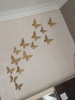 دکوری آماتیس طرح پروانه سه بعدی بسته 14 پروانه سه بعدی آماتیس طرح گلها بسته 14 عددی