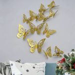دکوری آماتیس مدل پروانه سه بعدی بسته 12 عددی