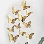 پروانه سه بعدی آماتیس مدل گل بسته 20 عددی