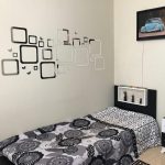 آینه دکوری آماتیس طرح چهار گوشه بسته 21 تکه مناسب تزیین اتاق خواب و تزیین اتاق کودک