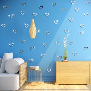 آینه دکوری آماتیس مدل قلب تو خالی 50 عددی