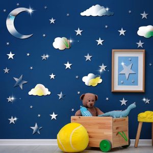 آینه دکوری آماتیس مدل ماه و ستاره کد 2