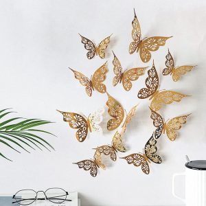دکوری آماتیس مدل پروانه سه بعدی بسته 14 عددی