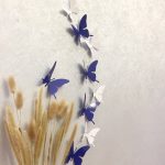 دکوری آماتیس طرح پروانه سه بعدی بسته 30 عددی
