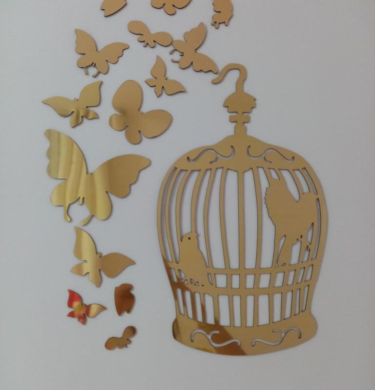 آینه دکوری آماتیس مدل قفس