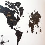 دیوارکوب آماتیس طرح نقشه چوبی جهان نسخه 2023