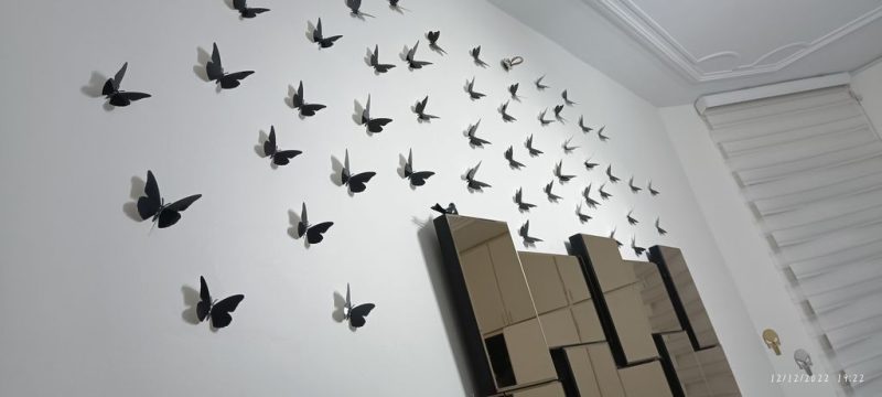 پروانه سه بعدی آماتیس بسته 50 عددی