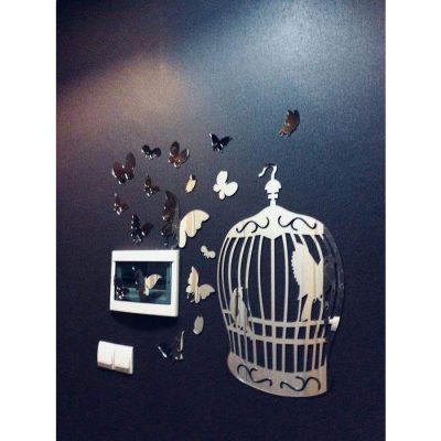 آینه دکوری آماتیس مدل قفس