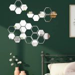 آینه دکوری آماتیس مدل لانه زنبوری 25 تکه - جنس پلکسی - 25 عدد اینه تو پر و تو خالی کنا رهم که شکل لانه زنبور رو تشکیل داده اند