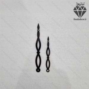 عقربه ساعت در سه رنگ طلایی و نقره ای و مشکی