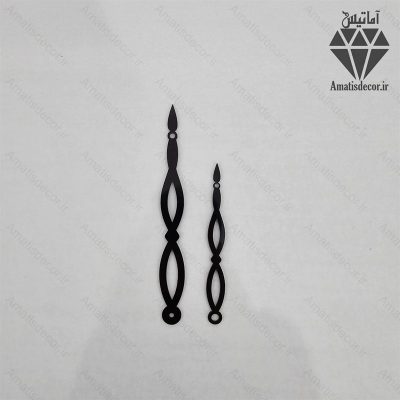 عقربه ساعت در سه رنگ طلایی و نقره ای و مشکی