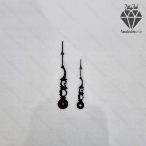 عقربه ساعت در سه رنگ طلایی و نقره ای و مشکی کد 103- رنگ مشکی - جنس مولتی استایل - طرح گل - مدرن و مینیمال