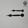 عقربه ساعت در سه رنگ طلایی و نقره ای و مشکی کد 106 - طرح اشک رنگ مشکی - سایز 20 - کلاسیک مناسب انواع ساعت دیواری