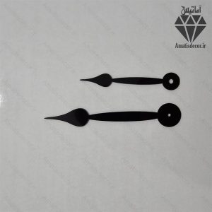 عقربه ساعت در سه رنگ طلایی و نقره ای و مشکی کد 106 - طرح اشک رنگ مشکی - سایز 20 - کلاسیک مناسب انواع ساعت دیواری