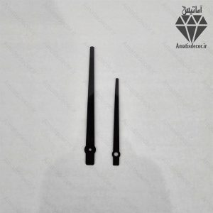 عقربه ساعت در سه رنگ طلایی و نقره ای و مشکی کد 107 - مشکی - ساده - جنس مولتی استایل سایز 20