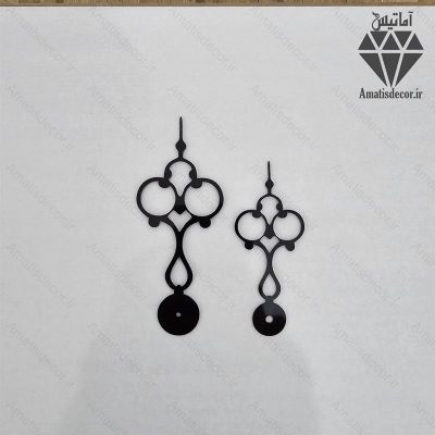 عقربه ساعت در سه رنگ طلایی و نقره ای و مشکی کد 109