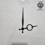 عقربه ساعت در سه رنگ طلایی و نقره ای و مشکی کد 111