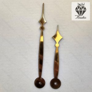 عقربه ساعت در سه رنگ طلایی و نقره ای و مشکی کد 112