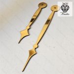 عقربه ساعت در سه رنگ طلایی و نقره ای و مشکی کد 112