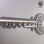 جا کلیدی دیواری طرح کلید 6 قلابه کد 105