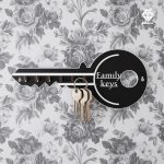 جا کلیدی دیواری طرح کلید 6 قلابه کد 105 - نمای کلی و روبه رو