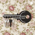 جا کلیدی دیواری طرح کلید 6 قلابه کد 105 - نمای کلی و روبه رو