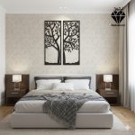 تابلو چوبی طرح درخت 2 تکه