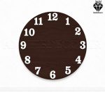 اعداد چوبی انگلیسی ساعت سری کامل کد 207 سفید