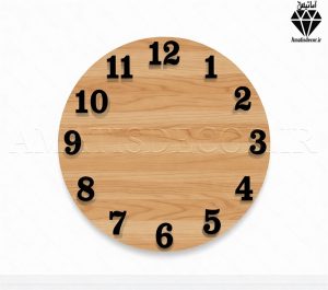 اعداد چوبی انگلیسی ساعت سری کامل کد 207 تصویر 2