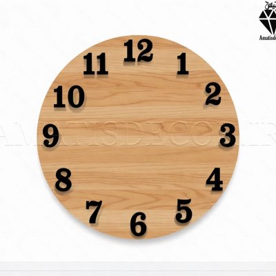اعداد چوبی انگلیسی ساعت سری کامل کد 207 تصویر 2