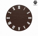 اعداد چوبی یونانی ساعت سری کامل کد 205 تصویر 2