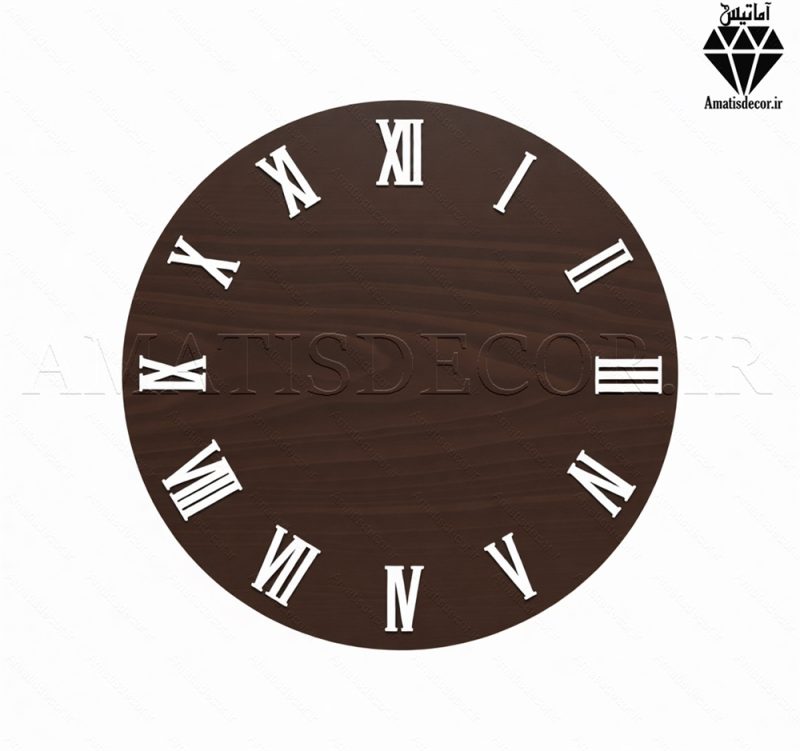 اعداد چوبی یونانی ساعت سری کامل کد 205 تصویر 2