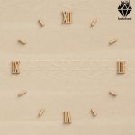 اعداد چوبی یونانی ساعت نشانگر دار کد 206 طلایی