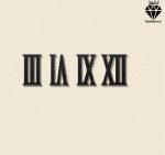 اعداد چوبی یونانی ساعت 4 عدد اصلی کد 209 مشکی