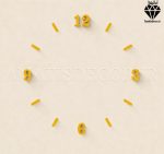 اعداد چوبی انگلیسی ساعت نشانه دار کد 210 طلایی