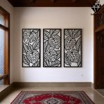 تابلو چوبی 3 تکه طرح برگ کد 1007 تصویر 3