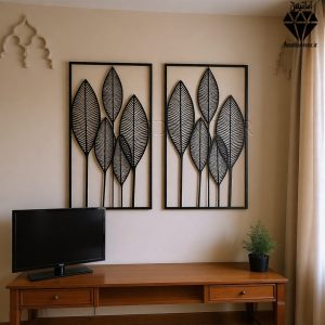 تابلو چوبی طرح نارسیس 2 عددی کد 1002