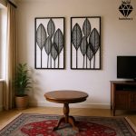 تابلو چوبی طرح نارسیس 2 عددی کد 1002