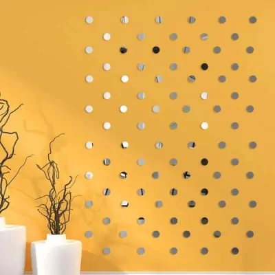 آینه دکوری آماتیس مدل دایره تو پر بسته 50 عددی