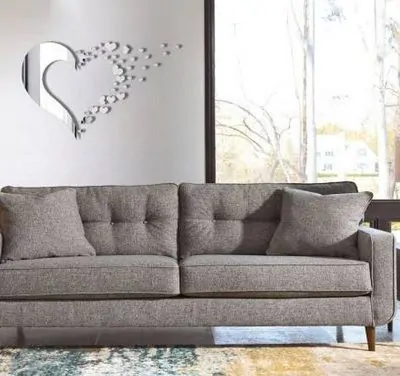 آینه پلکسی گلس مدل قلب کد 06 - نصب روی دوار