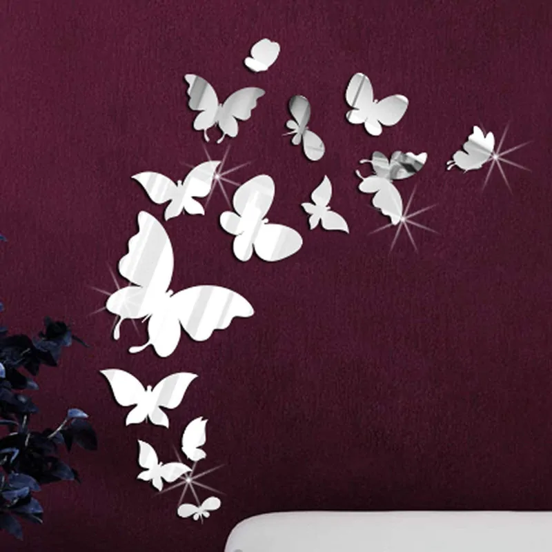 74444734b1cab4528962956593d8e1f82e1115d7_1636665155 آینه دکوری آماتیس مدل پروانه 15 عددی