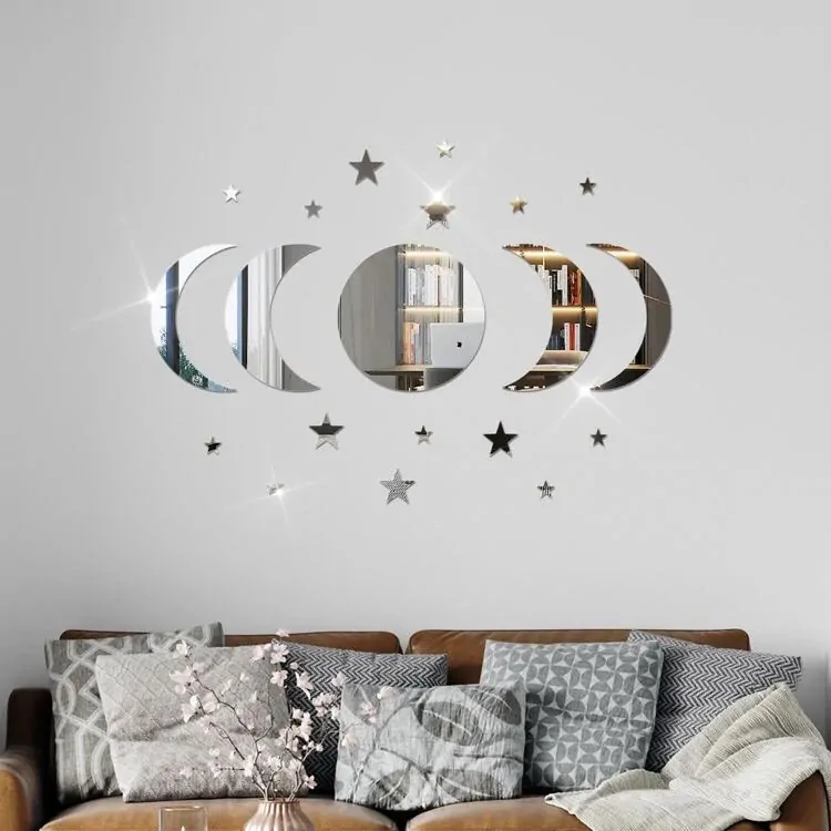 آینه دکوری آماتیس مدل طلوع ماه